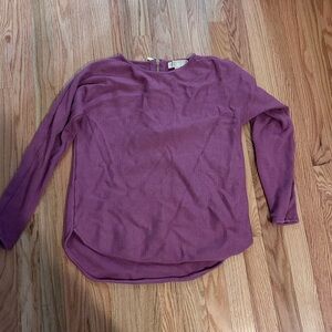 Michael Kors Plum Long Sleeve Top